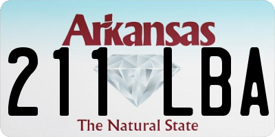 AR license plate 211LBA