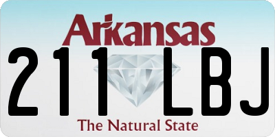AR license plate 211LBJ