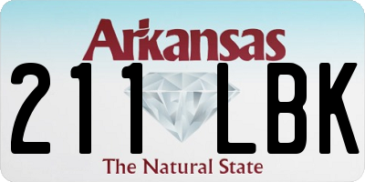 AR license plate 211LBK