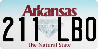 AR license plate 211LBO