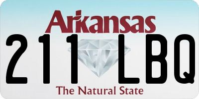 AR license plate 211LBQ