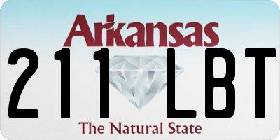 AR license plate 211LBT