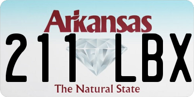 AR license plate 211LBX