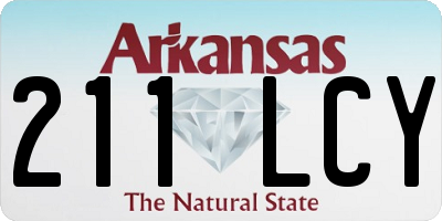 AR license plate 211LCY