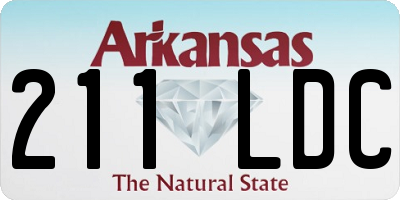 AR license plate 211LDC