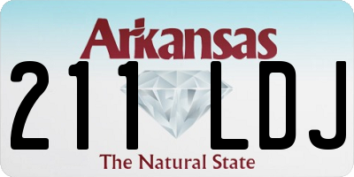 AR license plate 211LDJ