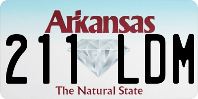 AR license plate 211LDM