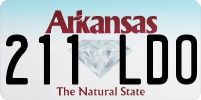 AR license plate 211LDO