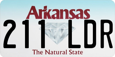 AR license plate 211LDR