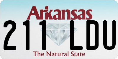 AR license plate 211LDU