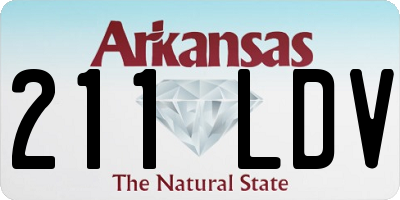 AR license plate 211LDV