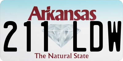 AR license plate 211LDW