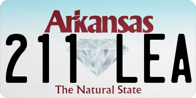 AR license plate 211LEA