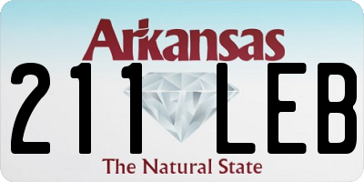 AR license plate 211LEB