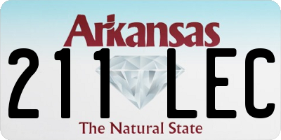 AR license plate 211LEC