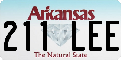 AR license plate 211LEE