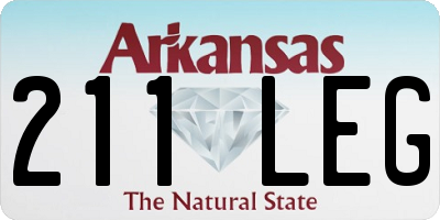 AR license plate 211LEG