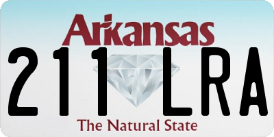 AR license plate 211LRA