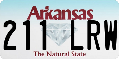 AR license plate 211LRW