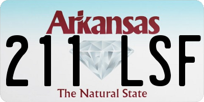 AR license plate 211LSF