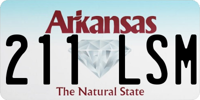 AR license plate 211LSM