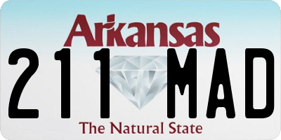 AR license plate 211MAD