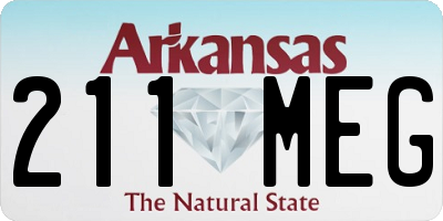 AR license plate 211MEG