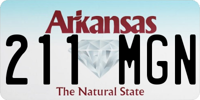 AR license plate 211MGN