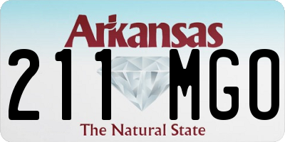 AR license plate 211MGO