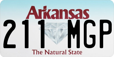 AR license plate 211MGP