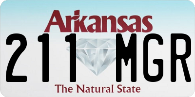 AR license plate 211MGR