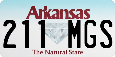 AR license plate 211MGS