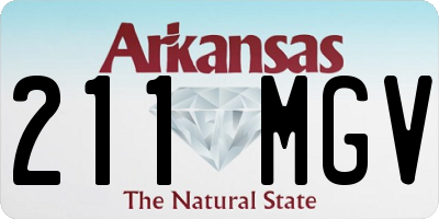 AR license plate 211MGV