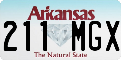 AR license plate 211MGX