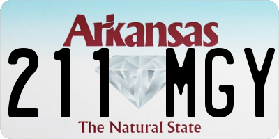 AR license plate 211MGY