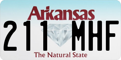 AR license plate 211MHF