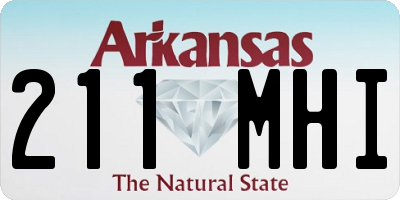 AR license plate 211MHI