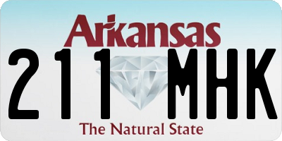 AR license plate 211MHK