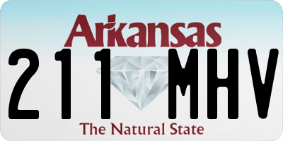 AR license plate 211MHV