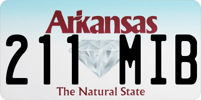 AR license plate 211MIB