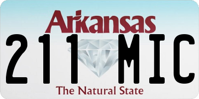 AR license plate 211MIC