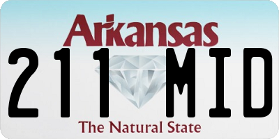 AR license plate 211MID