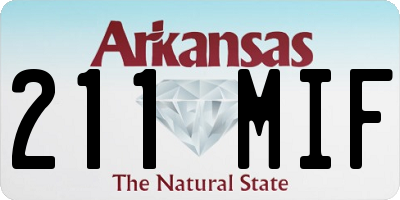 AR license plate 211MIF