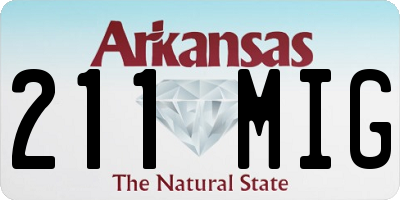 AR license plate 211MIG
