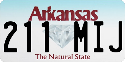 AR license plate 211MIJ