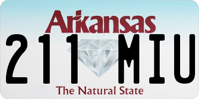 AR license plate 211MIU