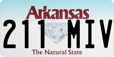 AR license plate 211MIV