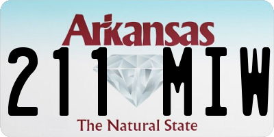 AR license plate 211MIW
