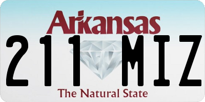 AR license plate 211MIZ