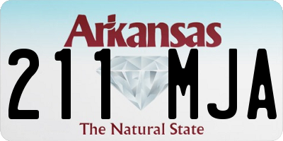 AR license plate 211MJA